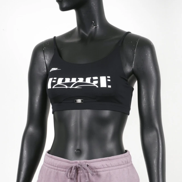 【NIKE 耐吉】Nike Indy Bra Dry 女 運動內衣 細肩帶 輕度支撐 健身重訓 瑜珈 黑白(CU7550-010)