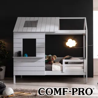 【COMF-PRO 康樸樂】羅賓樹屋床 Robin House Bed(韓國進口/紐西蘭松木床/實木/單人加大床架/兒童房)