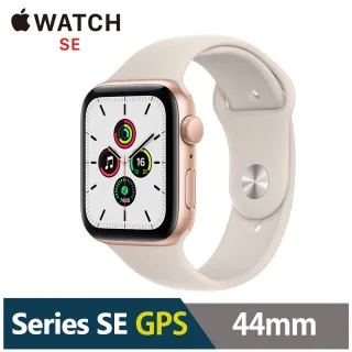 【Apple 蘋果】Apple Watch SE GPS 44mm★海威特雙輸出行充組(鋁金屬錶殼搭配運動型錶帶)