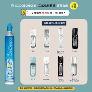 【Sodastream】二氧化碳交換鋼瓶 3入組 425g(您須有3支空鋼瓶)