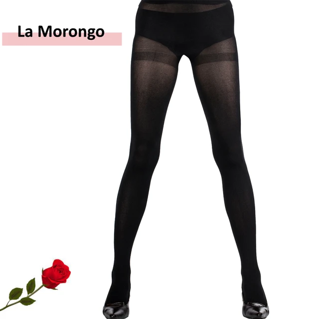 【La Morongo Co. 法國樂木美品】褲襪 飽和黑色120D 空姐保暖高彈性(絲襪 褲襪 黑色)