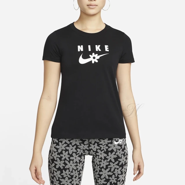 【NIKE 耐吉】上衣 女款 短袖上衣 運動 AS W NSW TEE SS SPORT DAISY 黑 DN5859-010