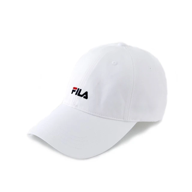 【FILA】FILA 白色休閒經典款六片帽 KAORACER HTV1001WT