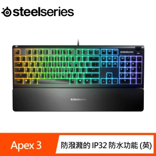 【Steelseries 賽睿】Apex 3 薄膜鍵盤(英文)