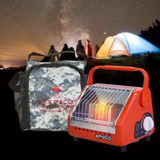 韓國P&CO 便攜式戶外暖爐 PH-1500《戶外 露營專用 附收納袋》(橘紅色)