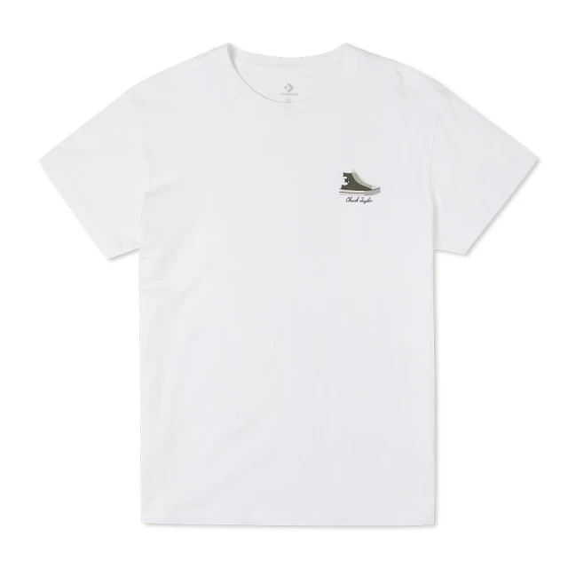【CONVERSE】RELAXED SNEAKER TEE 短袖上衣 女款 白色(10022975-A02)