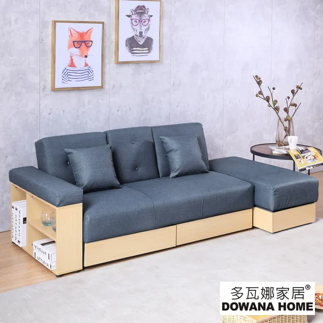 【多瓦娜】佛萊迪機能型收納沙發床/二色