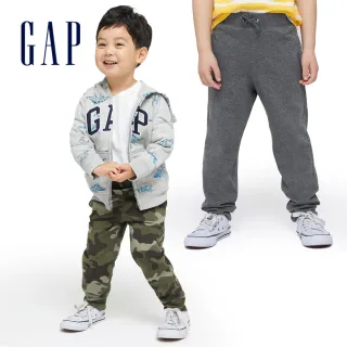 【GAP】男女幼童 布萊納系列 純棉基本款運動休閒褲(多色可選)