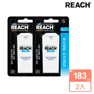 【REACH麗奇】買1送1 潔牙線含蠟無味家庭號(183M)
