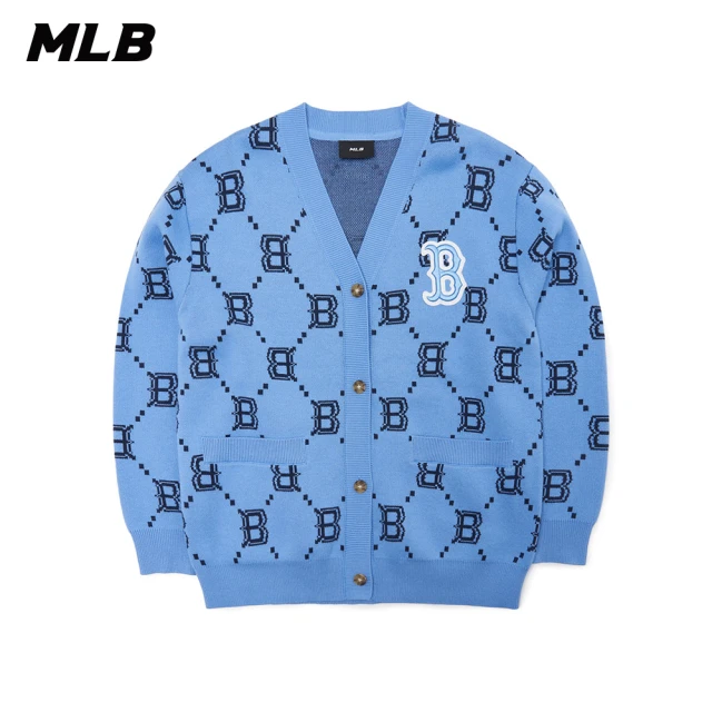 【MLB】針織衫 MONOGRAM系列 波士頓紅襪隊(3AKCM0221-43BLS)