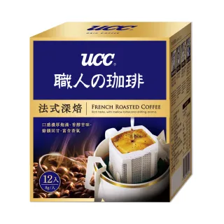 【UCC】職人系列法式深焙濾掛式咖啡6盒組(8g x12入 共72入)
