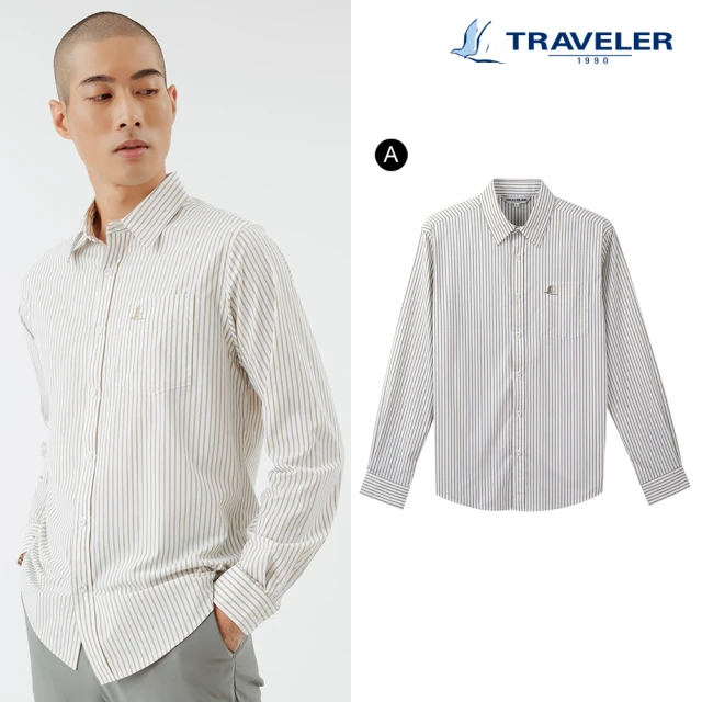 TRAVELER 旅行者【TRAVELER 旅行者】22春夏新品-男款涼感彈性抗UV長袖襯衫_221TR710