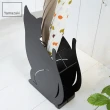 【YAMAZAKI】Cat優雅佇立傘架-黑(玄關收納)