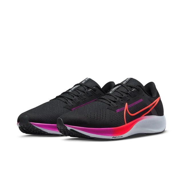 NIKE 耐吉【NIKE 耐吉】運動鞋 男鞋 慢跑鞋 緩震 小飛馬 AIR ZOOM PEGASUS 38 黑彩 CW7356-011