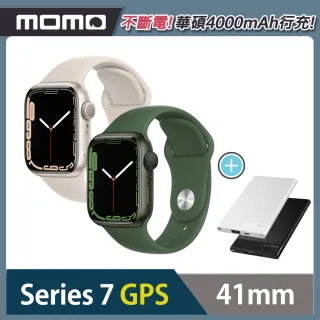 【Apple 蘋果】Apple Watch S7 GPS 41mm★ASUS行動電源組(鋁金屬錶殼搭配運動型錶帶)