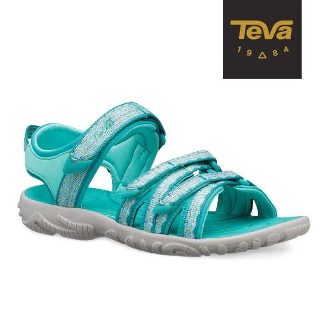 【TEVA】原廠貨 中/大童 Tirra 水陸多功能運動涼鞋/雨鞋/水鞋/童鞋(水藍綠)