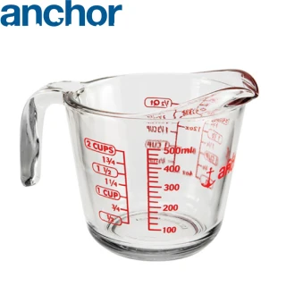 【美國Anchor】專業級強化玻璃量杯(500cc)