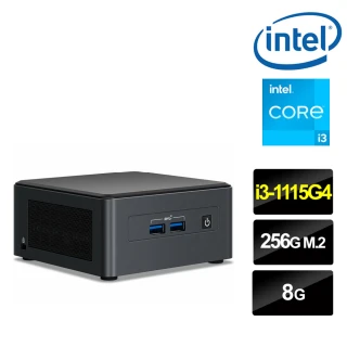 【Intel 英特爾】NUC平台i3雙核{極地祭司II} 迷你電腦(i3-1115G4/8G/256G M.2)