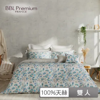 【BBL Premium】100%天絲印花床包被套組-法蘭西斯糖果花(雙人)