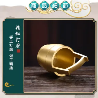 【古藝坊】一桶金復古銅聚寶盆(高約8cm)