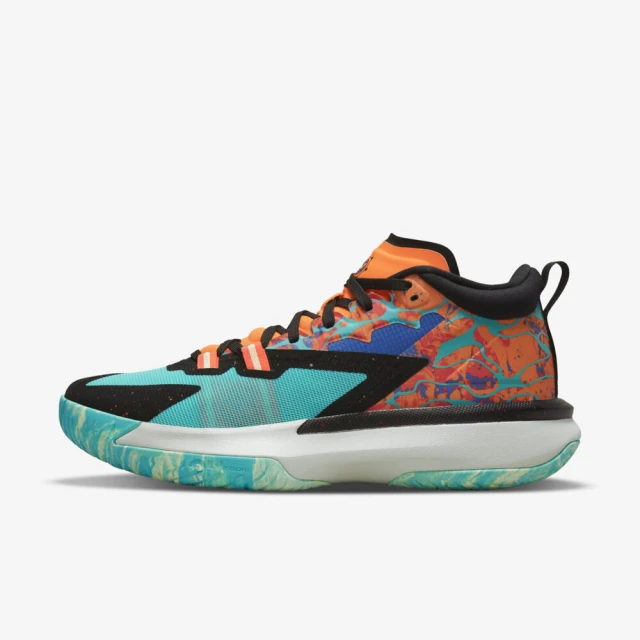 NIKE 耐吉【NIKE 耐吉】Nike Jordan Zion 1 PF 男 籃球鞋 運動 實戰 喬丹 緩震 穩定 黑 綠橘(DA3129-800)