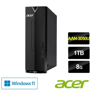 【Acer 宏碁】XC-340 AMD雙核Win11電腦(AAN-3050U/8G/1TB/W11)