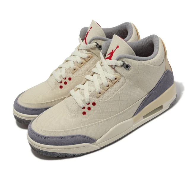 NIKE 耐吉【NIKE 耐吉】休閒鞋 Air Jordan 3 Retro SE 男鞋 奶油白 米白 Muslin 喬丹 AJ3(DH7139-100)
