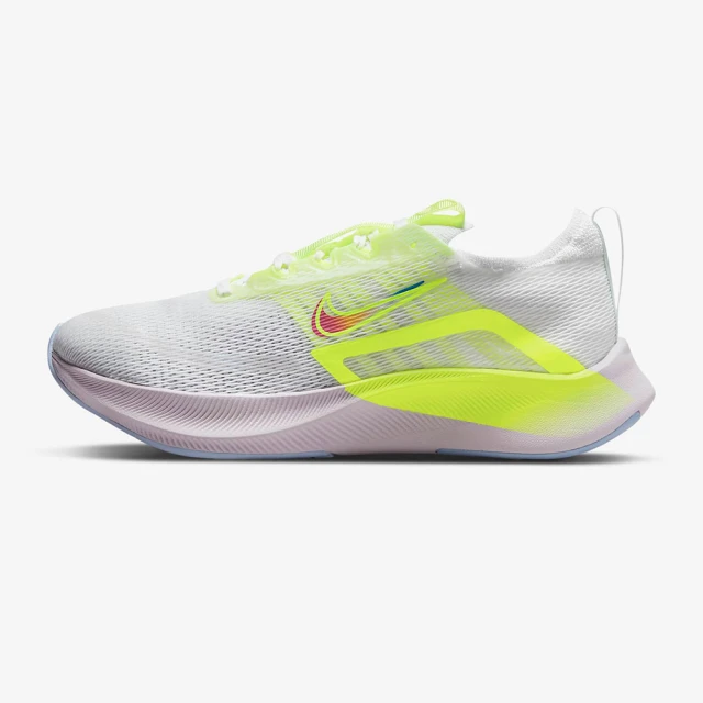 NIKE 耐吉【NIKE 耐吉】Nike Wmns Zoom Fly 4 PRM 女 慢跑鞋 運動 路跑 訓練 透氣 白 螢黃(DN2658-101)