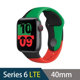 【Apple 蘋果】Watch Series 6 LTE版40mm(太空灰色鋁金屬錶殼搭配Black Unity運動型錶帶)