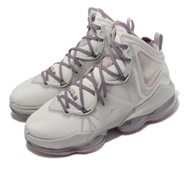 NIKE 耐吉【NIKE 耐吉】籃球鞋 Lebron XIX EP 男鞋 灰白 清新紫 Strive For Greatness(DC9340-004)