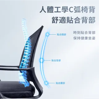 【AOTTO】人體工學透氣網布電腦椅 辦公椅 網椅(人體工學 透氣網椅)