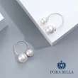【Porabella】925純銀人工貝珠耳環