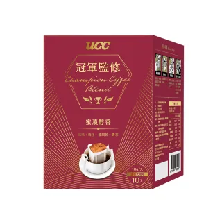 【UCC】冠軍監修蜜漬醇香濾掛式咖啡10g*10入(風味：梅子、龍眼乾、青茶)