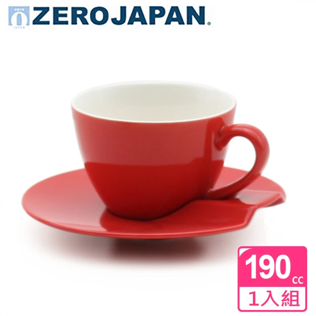 【ZERO JAPAN】杯盤組190cc(蕃茄紅)