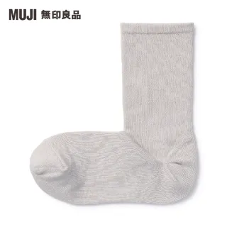 【MUJI 無印良品】女棉混腳跟特殊編織錐形直角襪(共10色)