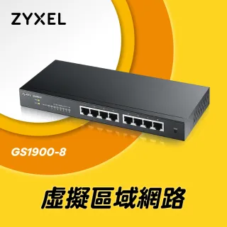 【ZyXEL 合勤】GS1900-8 智慧型網管8埠Gigabit交換器