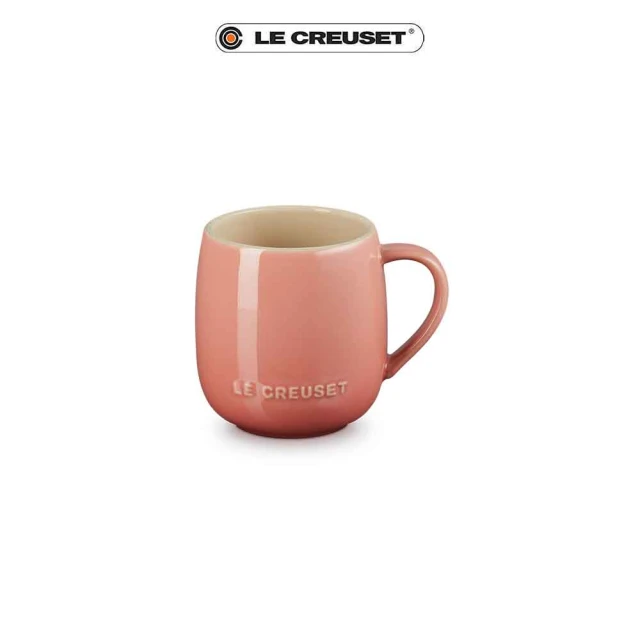 【Le Creuset】瓷器蛋蛋馬克杯380ml(鮭魚粉)