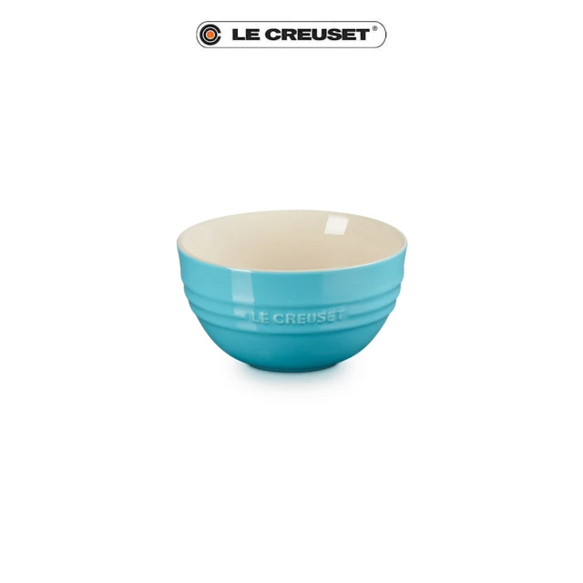 【Le Creuset】瓷器韓式飯碗350ml(土耳其藍)