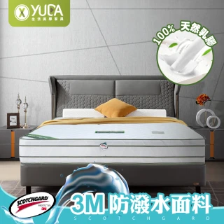 【YUDA 生活美學】軟床墊-3M防潑水+乳膠 法式柔情四線獨立筒床墊/彈簧床墊/雙人5尺全新福利品