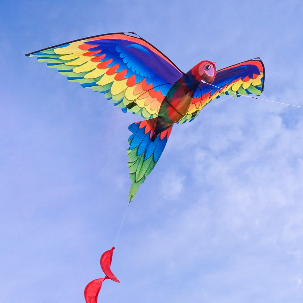 【888ezgo】3D立體鸚鵡造型風箏（金剛鸚鵡）（140*230）（全配/附150米輪盤線）