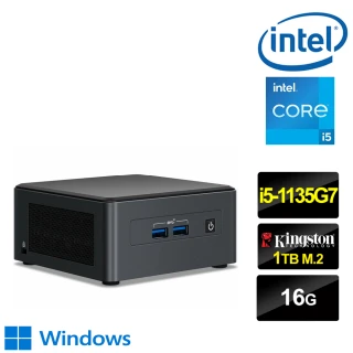 【Intel 英特爾】NUC平台i5四核{鬼神戰狼W} Win10迷你電腦(i5-1135G7/16G/1TB M.2)