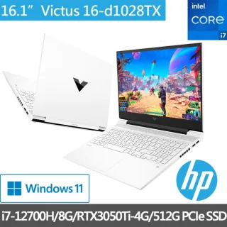 【HP 惠普】光影V16 Victus 16-d1028TX 16吋電競筆電(i7-12700H/8G/512G SSD/RTX3050Ti-4G/Win11)