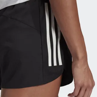【adidas 愛迪達】短褲 女款 運動短褲 慢跑 亞規 RUN IT SHORT W 黑 GK5191