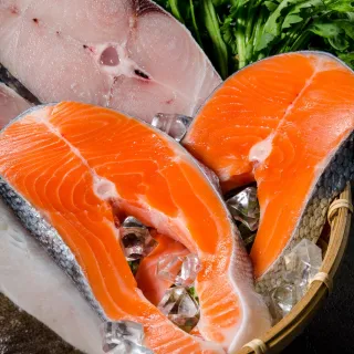 【鮮綠生活】智利頂級鮭魚切片(220g±10%/包 共8包『momo老饕美味標章』 認證)
