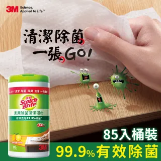 【3M】3M百利家用除菌清潔濕巾85入