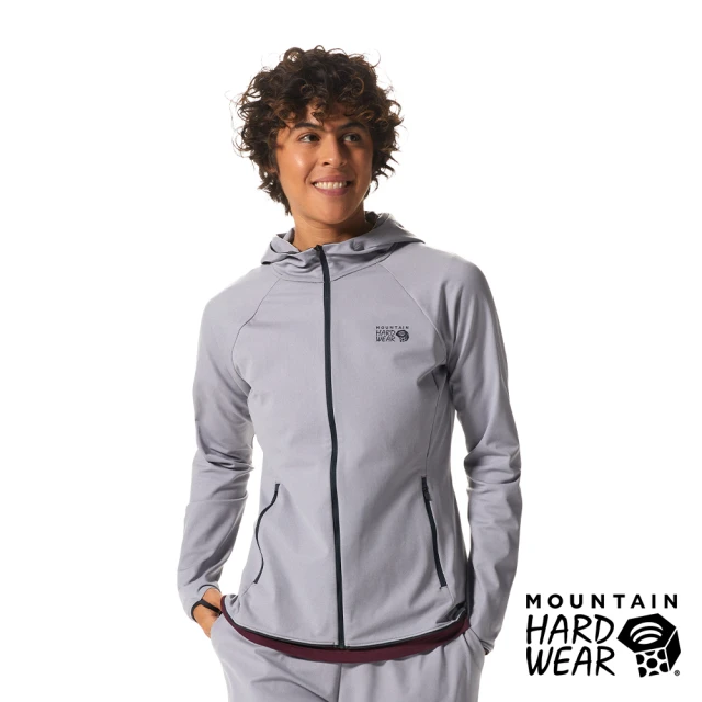 Mountain Hardwear【Mountain Hardwear】Mountain Stretch Full Zip Hoody W 彈性快乾連帽外套 女款 冰河 #1982621