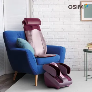 【OSIM】DIY按摩椅 腿樂樂+背樂樂2(腿部按摩/按摩背墊)