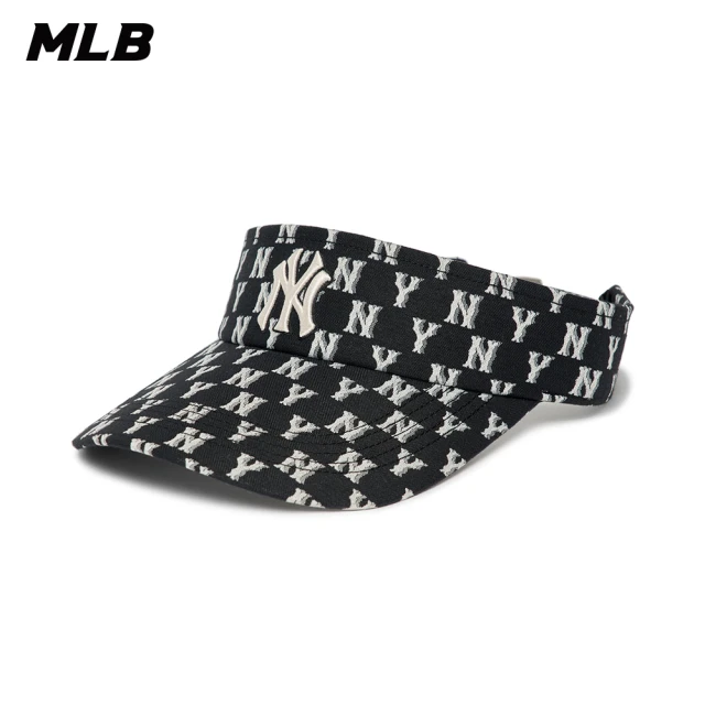 MLB【MLB】可調式遮陽空頂帽 MONOGRAM系列 紐約洋基隊(3ASCM0123-50BKS)