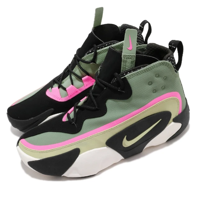 NIKE 耐吉【NIKE 耐吉】休閒鞋 React Frenzy 軍綠 黑 男鞋 THE 10TH 緩震中底(CN0842-300)