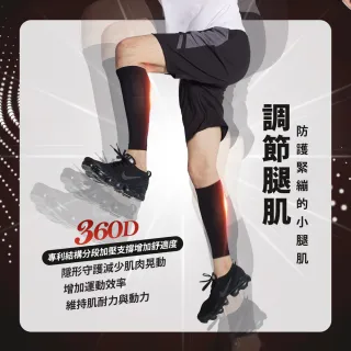 【BeautyFocus】專利機能360D壓縮小腿套(2397黑色)